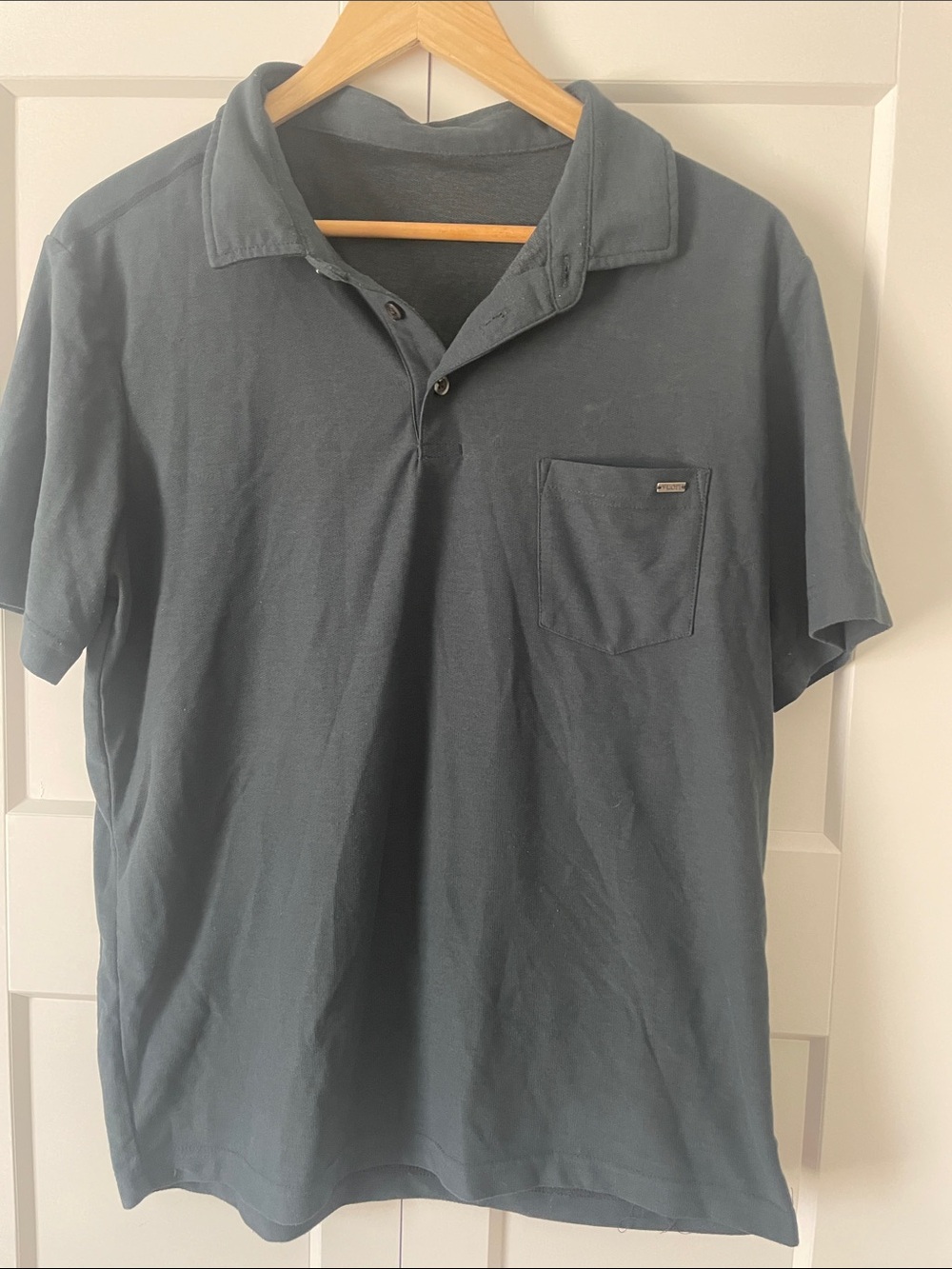 Vuori Dark Teal Short-Sleeve Pocket Polo